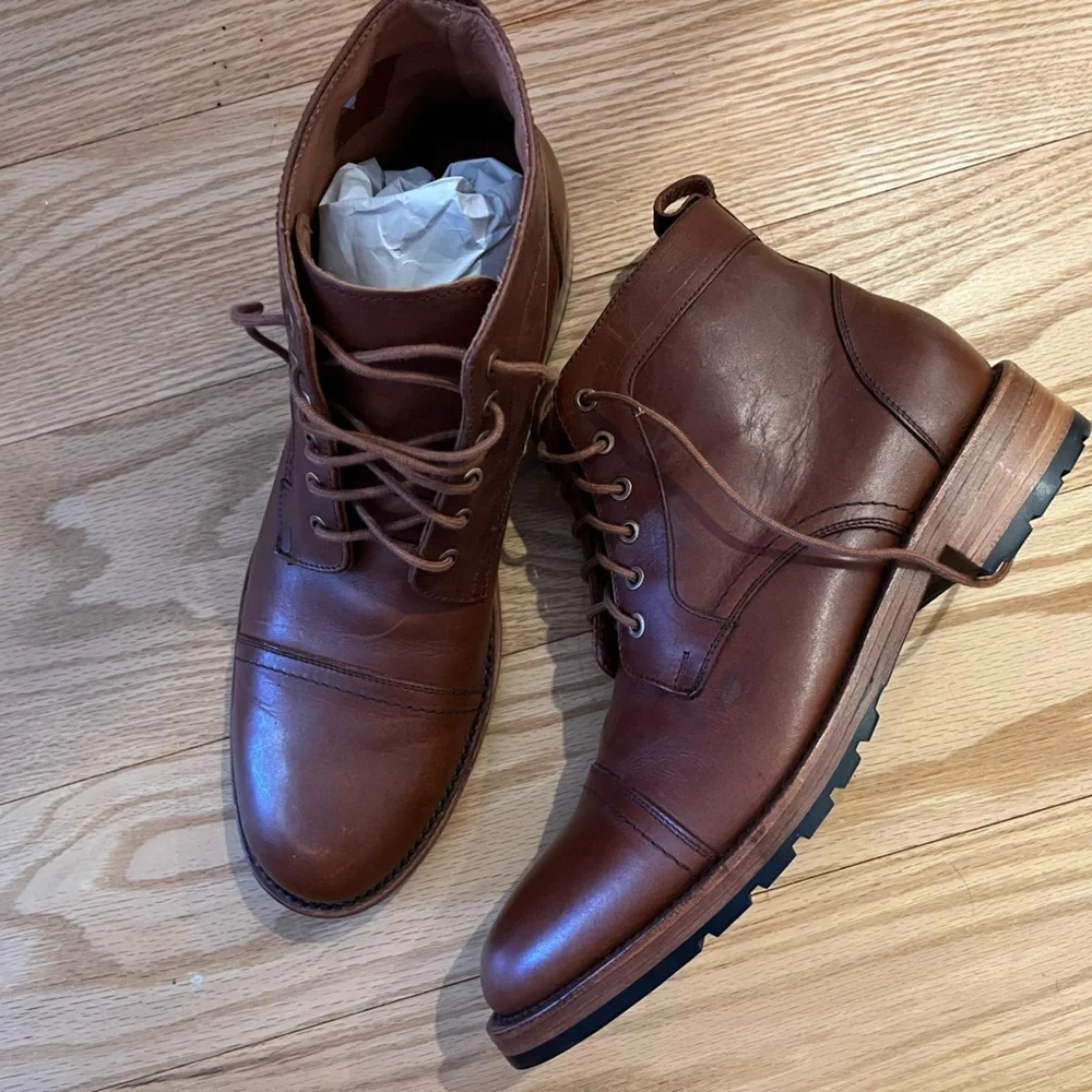Portland leather men’s boots - Picture 1 of 11